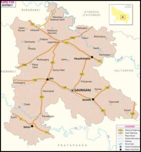 Amethi District Map