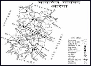 Auraiya District Map