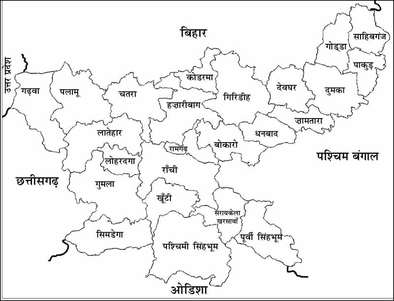 Jharkhand State Map