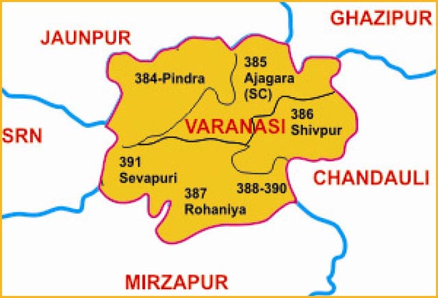 Varanasi District Map