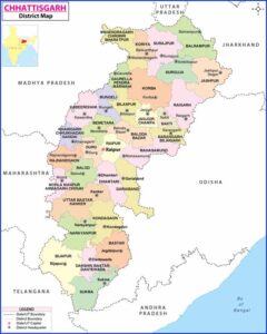 Chhattisgarh State Map