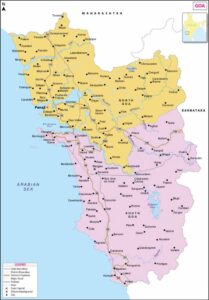 Goa State Map