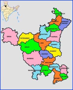 Haryana State Map