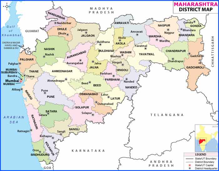 Maharashtra State Map