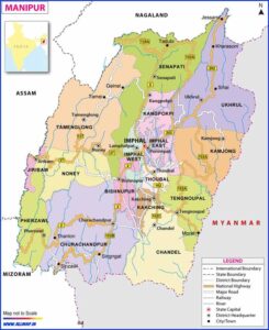 Manipur State Map
