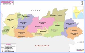 Meghalaya State Map