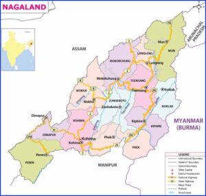 Nagaland State Map