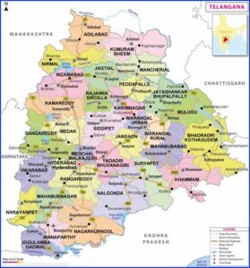 Telangana State Map