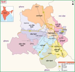 Delh State Map