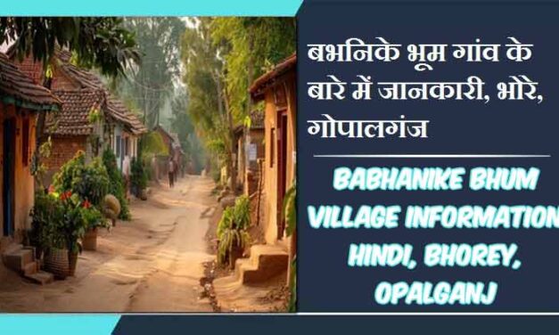 बभनिके भूम गांव के बारे में जानकारी, भोरे, गोपालगंज | Babhanike Bhum Village Information Hindi, Bhorey, Gopalganj