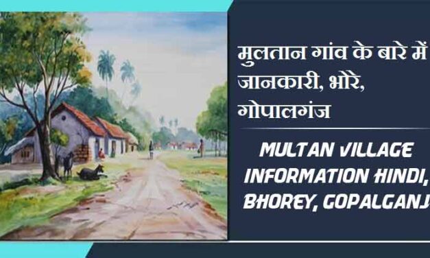 मुलतान गांव के बारे में जानकारी, भोरे, गोपालगंज | Multan Village Information Hindi, Bhorey, Gopalganj