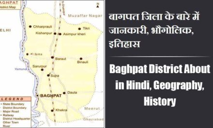 बागपत जिला के बारे में जानकारी, भौगोलिक, इतिहास | Baghpat District About in Hindi, Geography, History