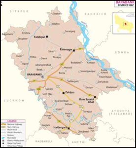 Barabanki District Map