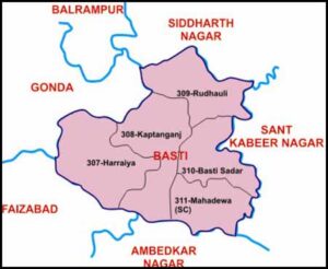 Basti District Map