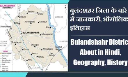 बुलंदशहर जिला के बारे में जानकारी, भौगोलिक, इतिहास | Bulandshahr District About in Hindi, Geography, History