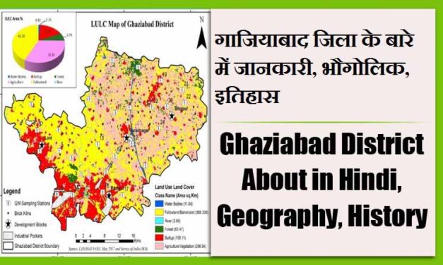 गाजियाबाद जिला के बारे में जानकारी, भौगोलिक, इतिहास | Ghaziabad District About in Hindi, Geography, History