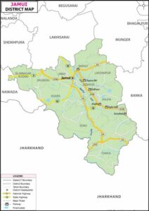 Jamui District Map