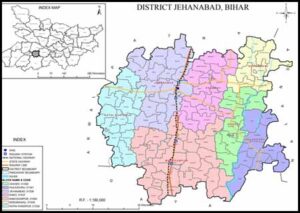 Jehanabad District Map Location