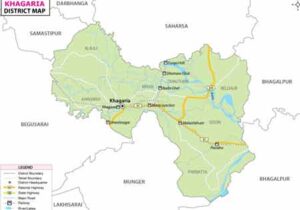 Khagaria District Map