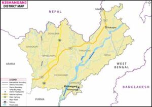Kishanganj District Map