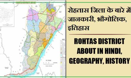 रोहतास जिला के बारे में जानकारी, भौगोलिक, इतिहास | Rohtas District About in Hindi, Geography, History