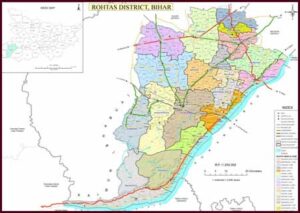 Rohtas District Map
