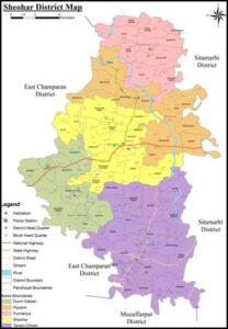 Sheohar District Map