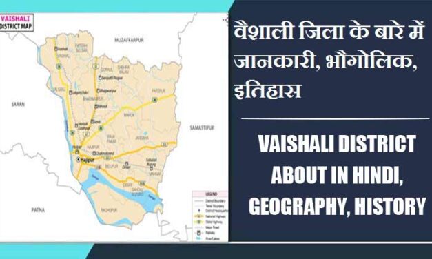 वैशाली जिला के बारे में जानकारी, भौगोलिक, इतिहास | Vaishali District About in Hindi, Geography, History