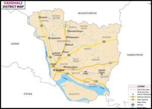 Vaishali District Map