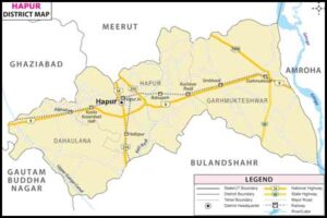 Hapur District Map