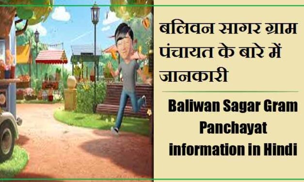 बलिवन सागर ग्राम पंचायत के बारे में जानकारी | Baliwan Sagar Gram Panchayat information in Hindi