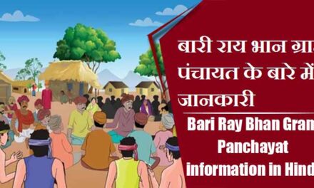 बारी राय भान ग्राम पंचायत के बारे में जानकारी । Bari Ray Bhan Gram Panchayat information in Hindi
