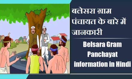 बलेसरा ग्राम पंचायत के बारे में जानकारी । Belsara Gram Panchayat information in Hindi