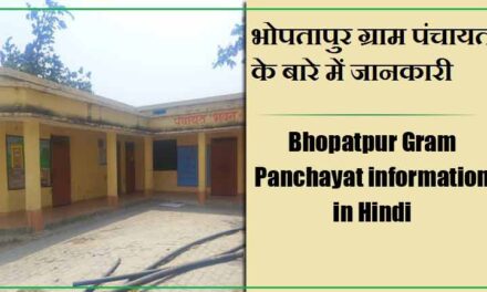 भोपतापुर ग्राम पंचायत के बारे में जानकारी | Bhopatpur Gram Panchayat information in Hindi