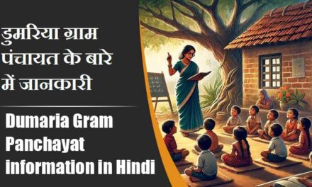 डुमरिया ग्राम पंचायत के बारे में जानकारी । Dumaria Gram Panchayat information in Hindi