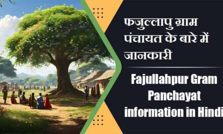 Fajullahpur Gram Panchayat information in Hindi | फजुल्लापु ग्राम पंचायत के बारे में जानकारी