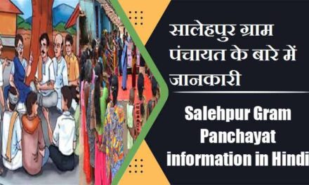सालेहपुर ग्राम पंचायत के बारे में जानकारी | Salehpur Gram Panchayat information in Hindi