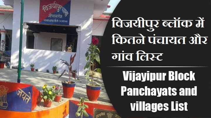 विजयीपुर ब्लॉक में कितने पंचायत और गांव लिस्ट | Vijayipur Block Panchayats and villages List