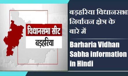 बड़हरिया विधानसभा निर्वाचन क्षेत्र के बारे में, विधायक | Barharia Vidhan Sabha information in Hindi , MLA