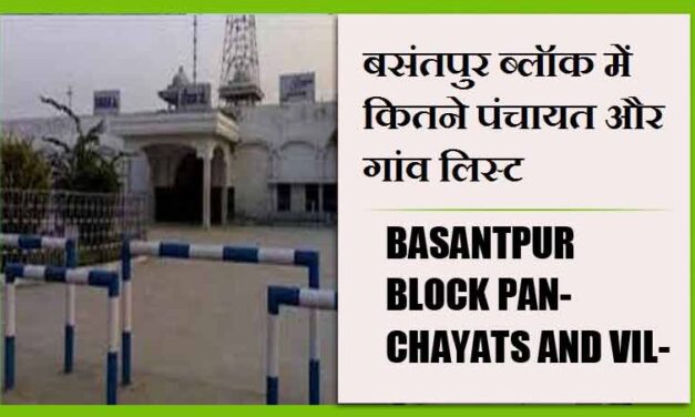 बसंतपुर ब्लॉक में कितने पंचायत और गांव लिस्ट | Basantpur Block Panchayats and Villages List
