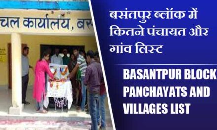 बसंतपुर ब्लॉक में कितने पंचायत और गांव लिस्ट | Basantpur Block Panchayats and villages List