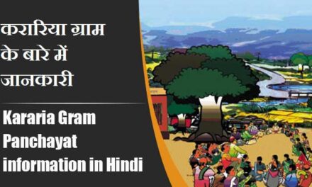 करारिया ग्राम पंचायत के बारे में जानकारी । Kararia Gram Panchayat information in Hindi