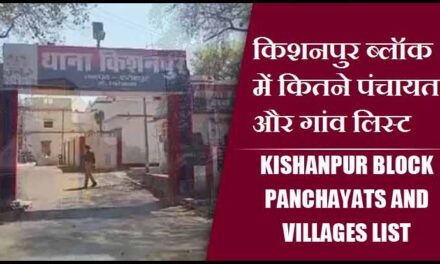 किशनपुर ब्लॉक में कितने पंचायत और गांव लिस्ट | Kishanpur Block Panchayats and villages List