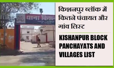 किशनपुर ब्लॉक में कितने पंचायत और गांव लिस्ट | Kishanpur Block Panchayats and Villages List