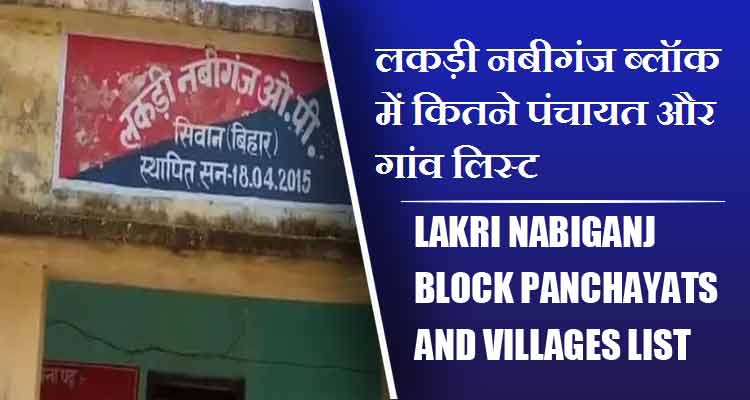 लकड़ी नबीगंज ब्लॉक में कितने पंचायत और गांव लिस्ट | Lakri Nabiganj Block Panchayats and villages List