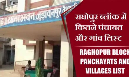 राघोपुर ब्लॉक में कितने पंचायत और गांव लिस्ट | Raghopur Block Panchayats and villages List