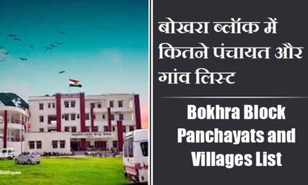 बोखरा ब्लॉक में कितने पंचायत और गांव लिस्ट | Bokhra Block Panchayats and Villages List