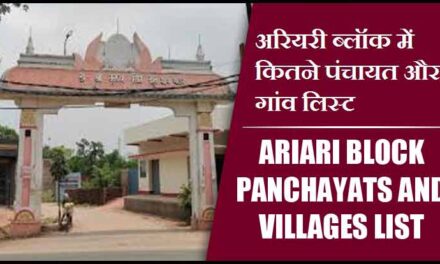 अरियरी ब्लॉक में कितने पंचायत और गांव लिस्ट | Ariari Block Panchayats and Villages List