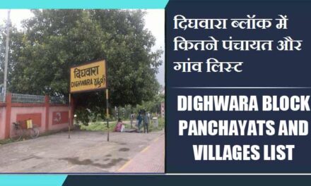 दिघवारा ब्लॉक में कितने पंचायत और गांव लिस्ट | Dighwara Block Panchayats and Villages List