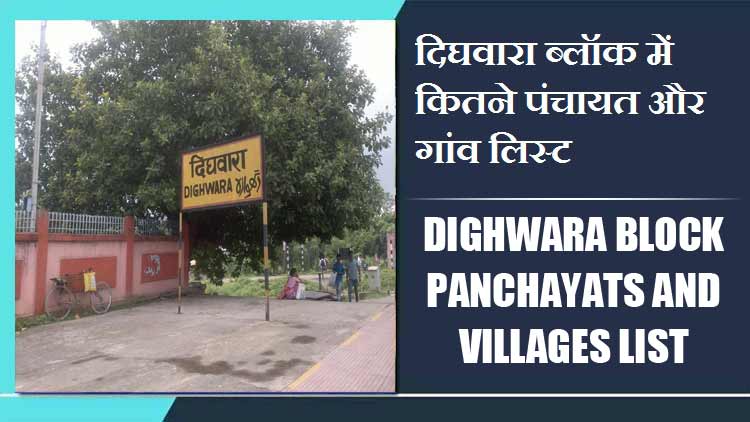दिघवारा ब्लॉक में कितने पंचायत और गांव लिस्ट | Dighwara Block Panchayats and Villages List